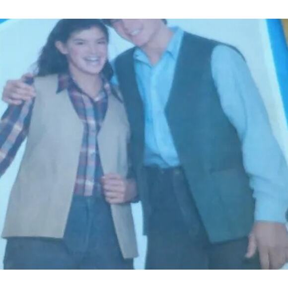 Simplicity 5231 Pattern Vest Men 42-44 Phoebe Cates Uncut Vintage Boho Unlined - Picture 1 of 7